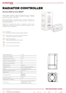 karta katalogowa - Auraton Radiator Controller